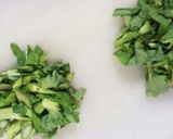 ☆菜の花の雑炊 梅風味鶏そぼろのせ☆作り方2写真