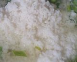 ☆菜の花の雑炊 梅風味鶏そぼろのせ☆作り方8写真