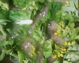 ☆菜の花の雑炊 梅風味鶏そぼろのせ☆作り方11写真