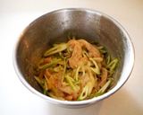 ネギの青いところで。鶏胸肉のかき揚げ作り方2写真