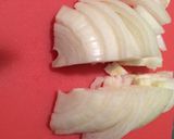 甘め！玉ねぎの卵とじ丼作り方1写真