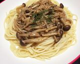 15分で楽うま!キノコのバター醤油パスタ作り方8写真