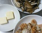 帆立と舞茸の炊き込みご飯♡バター醤油味作り方3写真