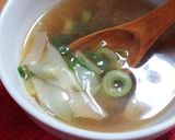 余った餃子の☆皮だけワンタンスープ作り方1写真