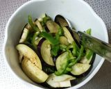 レンジで2分！ナスとピーマン煮☆お弁当作り方2写真