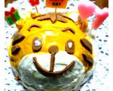 【１歳の誕生日に☆】しまじろうケーキ♪作り方11写真