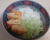 簡単ヘルシー鶏と卵とアボカドドン作り方8写真