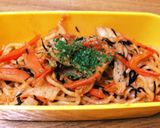 簡単 根菜類のナポリタン風 焼きぞば作り方4写真