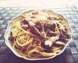 お手軽！ベーコンと舞茸のパスタ作り方4写真