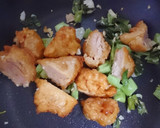 唐揚げとキャベツのねぎ塩にんにく炒め作り方5写真