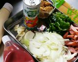 野菜ジュース１本分！我が家のナポリタン★作り方1写真
