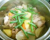 調味料大さじ３♡豚バラブロックで肉じゃが作り方5写真