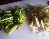 捨てないで！大根の葉と皮のオイスター炒め作り方1写真