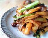 捨てないで！大根の葉と皮のオイスター炒め作り方5写真