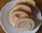 チョコクリーム ロールケーキ作り方10写真
