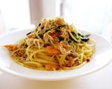 春色♡菜の花としらすのペペロンチーノ作り方10写真