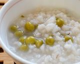 炊飯器で簡単に！さやえんどう豆のお粥さん作り方2写真