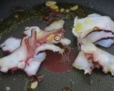 菜の花とタコのトマトソーススパ作り方2写真