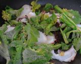 菜の花とタコのトマトソーススパ作り方3写真