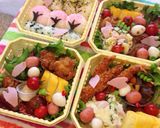 お花見弁当 桜のおにぎり作り方3写真