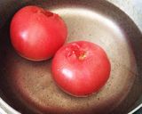 離乳食初期▷トマトのペースト!作り方3写真