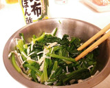 副菜★ほうれん草とえのきのだしポン酢和え作り方2写真
