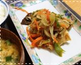 【減塩レシピ】カレイの野菜甘酢あんかけ作り方6写真
