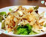 材料4つ＊簡単クリームチーズの和風サラダ作り方3写真