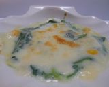 ほうれん草とコーンのグラタン風　簡単作り方3写真