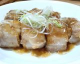 厚揚げの豚バラ四方巻き香味オイスター煮作り方10写真