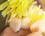 ♪黄ニラと帆立の炒めもの作り方1写真