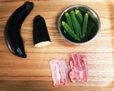 オクラ なす ベーコン炒め 節約☆簡単作り方1写真