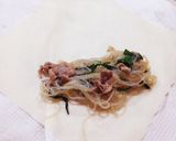 もやしと豚肉の春巻き作り方6写真