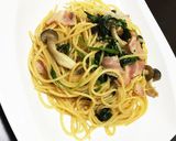 ランチ！ほうれん草のガリバタ！パスタ作り方6写真