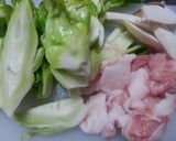子持ち高菜（蕾菜）簡単豚小間炒め作り方2写真