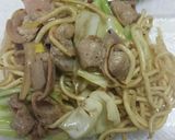 もつ鍋リメイク塩やきそば！作り方7写真