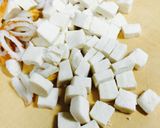 高野豆腐と 絹さや 竹輪の卵とじ煮作り方1写真