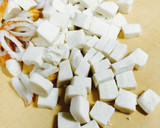 高野豆腐と 絹さや 竹輪の卵とじ煮作り方1写真
