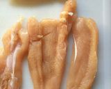 簡単☆ササミの巻き巻き焼き鳥作り方1写真