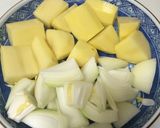 むね肉とおジャガで節約チキンのトマト煮☆作り方1写真