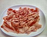 豚肉・ねぎ・大根葉・ちくわの炒め物作り方3写真