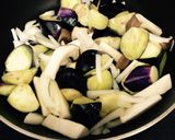 キーマカレーをリメイク☆茄子のカレー炒め作り方2写真