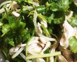 鶏胸肉のパクチーサラダ作り方3写真