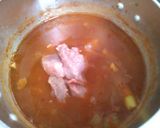 アスパラ　玉ねぎ　豚肉の トマト煮込み♪作り方5写真