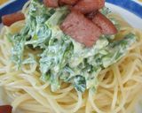 タラノメの柚子胡椒マヨ和えでサラダパスタ作り方5写真