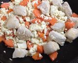 鶏肉と豆腐の炒め物作り方4写真