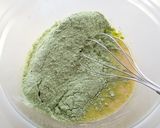 よくばりパウンドケーキ☆宇治抹茶あずき作り方3写真