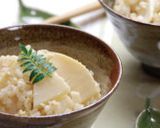 土鍋ご飯☆筍入り玄米ご飯作り方7写真
