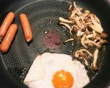 時短!サニーサイドアップの朝ごはん丼作り方3写真