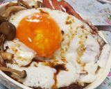 時短!サニーサイドアップの朝ごはん丼作り方7写真